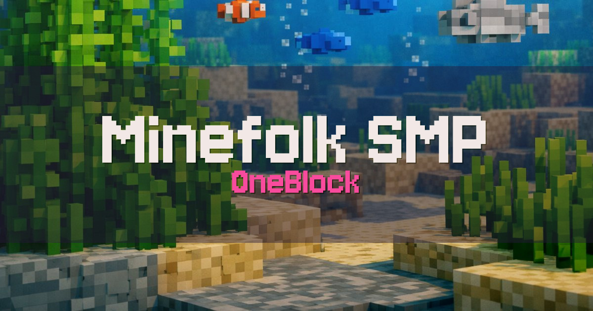 Minefolk SMP OneBlock Minecraft server