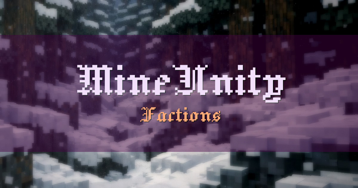 MineUnity Factions Minecraft server