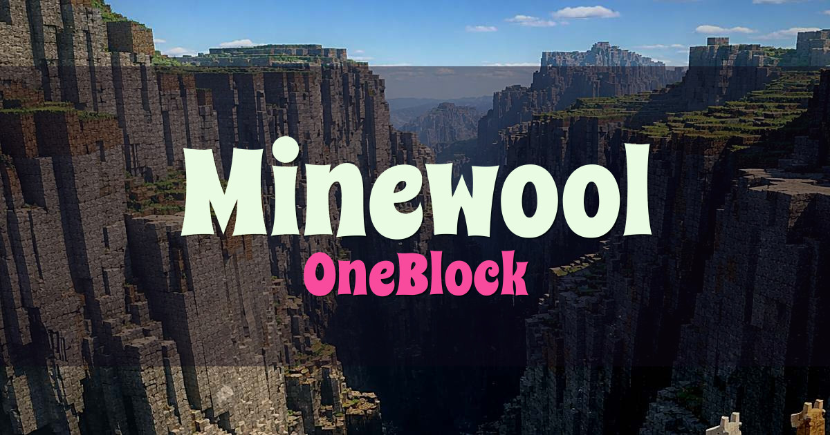 Minewool OneBlock Minecraft server