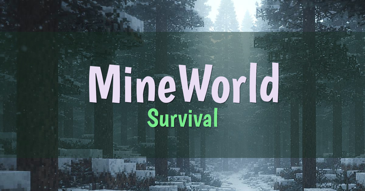 MineWorld Survival Minecraft server