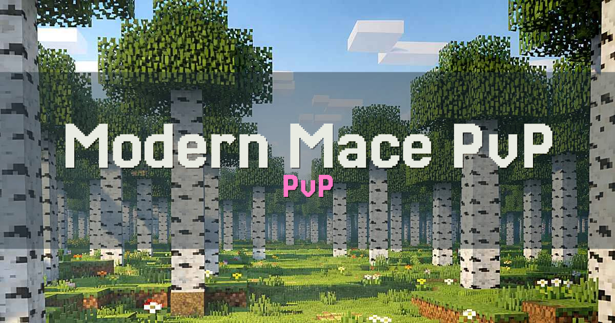 Modern Mace PvP Minecraft server