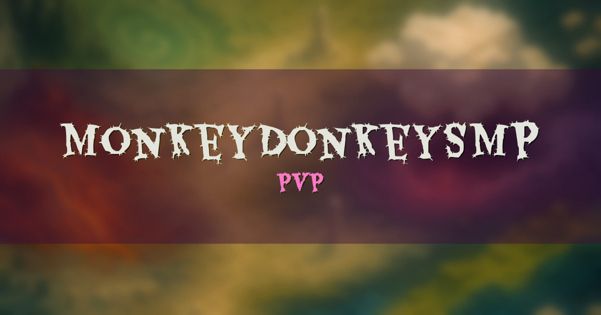 MonkeyDonkeySMP PvP Minecraft server