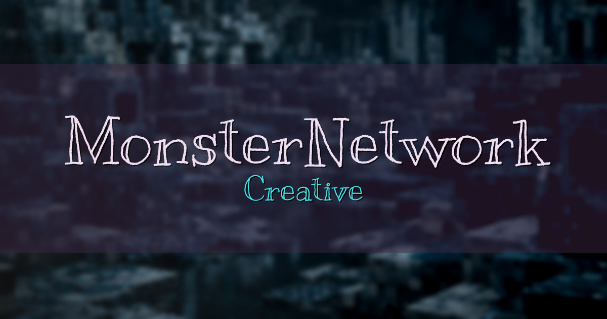 MonsterNetwork Creative Minecraft server