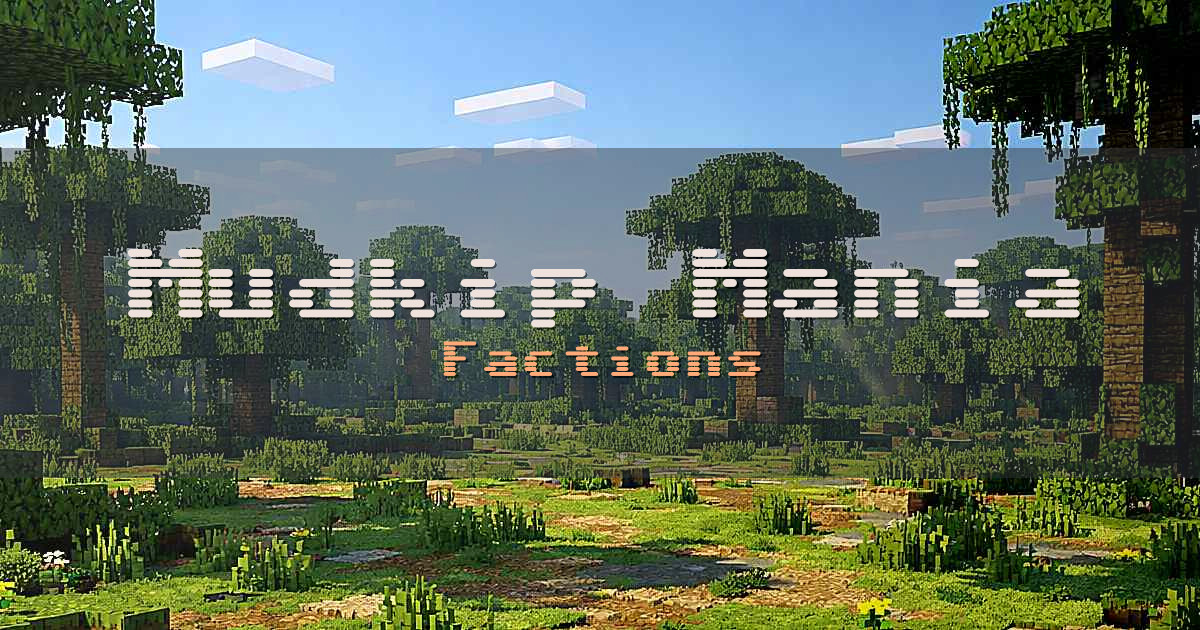 Mudkip Mania Factions Minecraft server