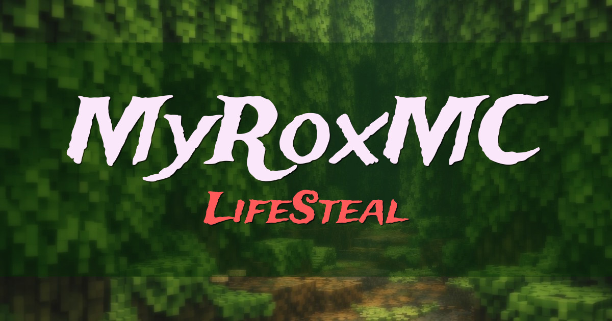 MyRoxMC LifeSteal Minecraft server