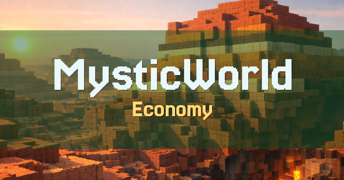 MysticWorld Economy Minecraft server