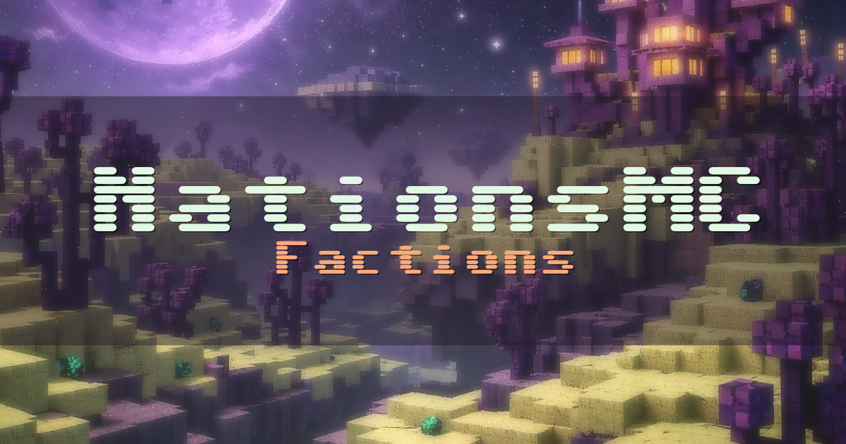 NationsMC Factions Minecraft server