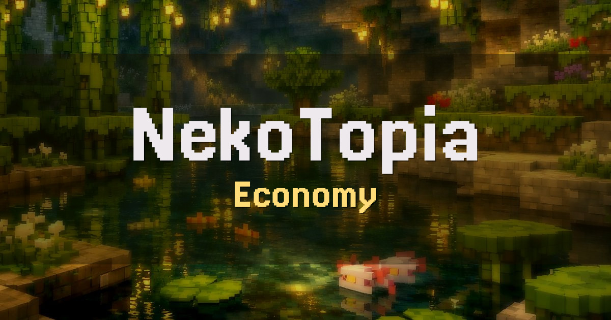 NekoTopia Economy Minecraft server