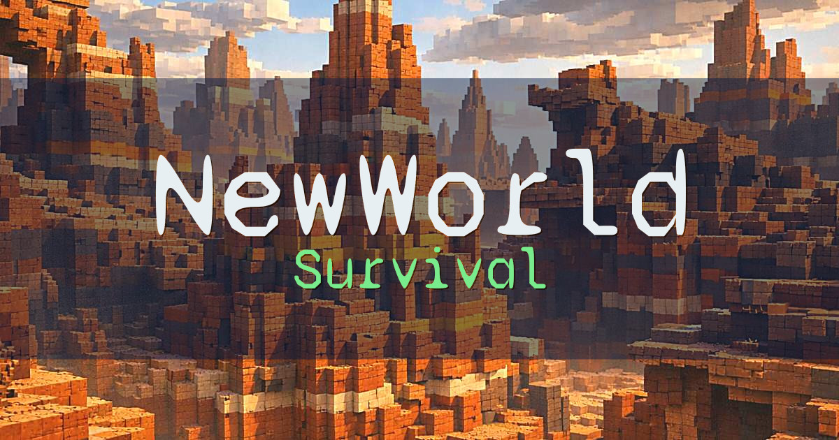 NewWorld Survival Minecraft server