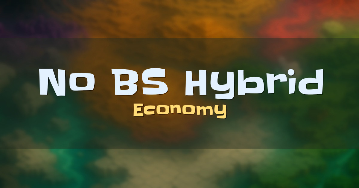 No BS Hybrid Multiworld Economy Minecraft server