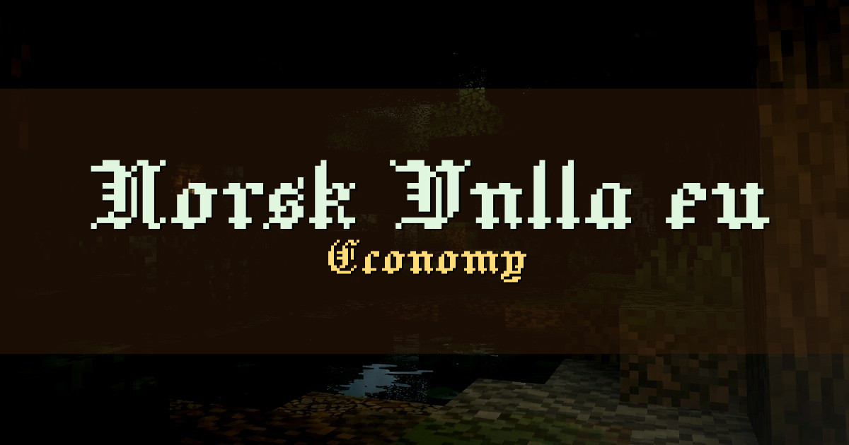 Norsk.Vnlla.eu Economy Minecraft server