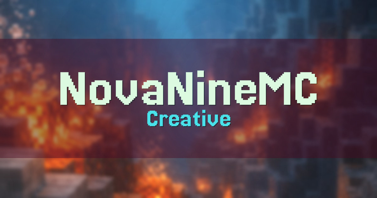 NovaNineMC Creative Minecraft server