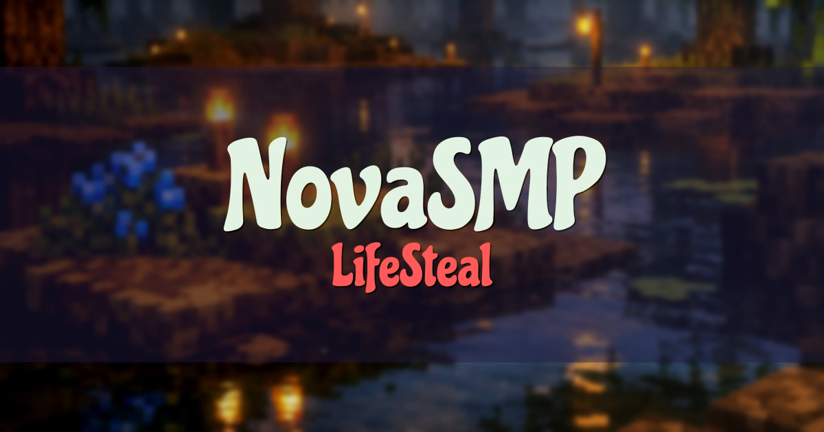 NovaSMP LifeSteal Minecraft server