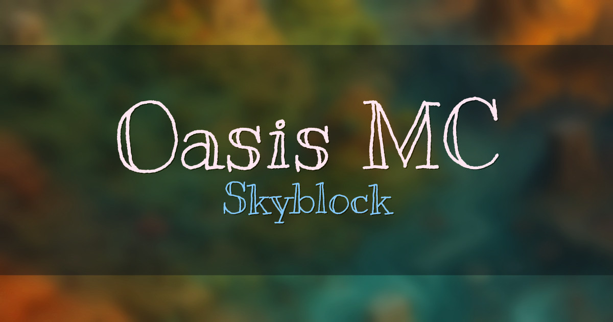 Oasis MC Skyblock Minecraft server