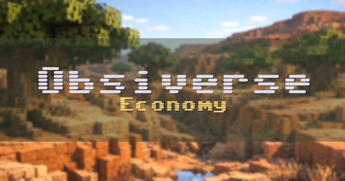 Obsiverse Economy Minecraft server