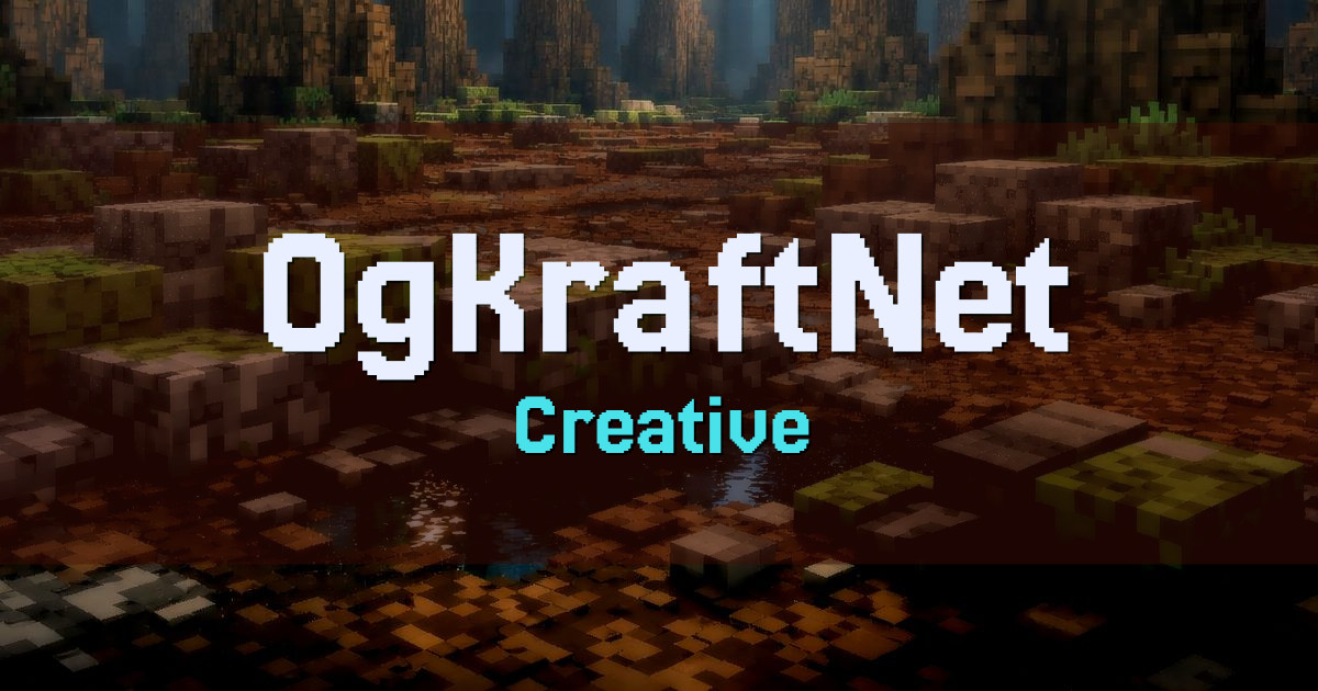 OgKraftNet Creative Minecraft server
