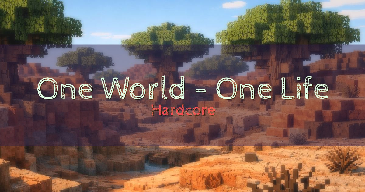 One World – One Life Hardcore Minecraft server