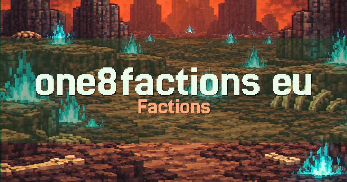one8factions.eu PvP Minecraft server