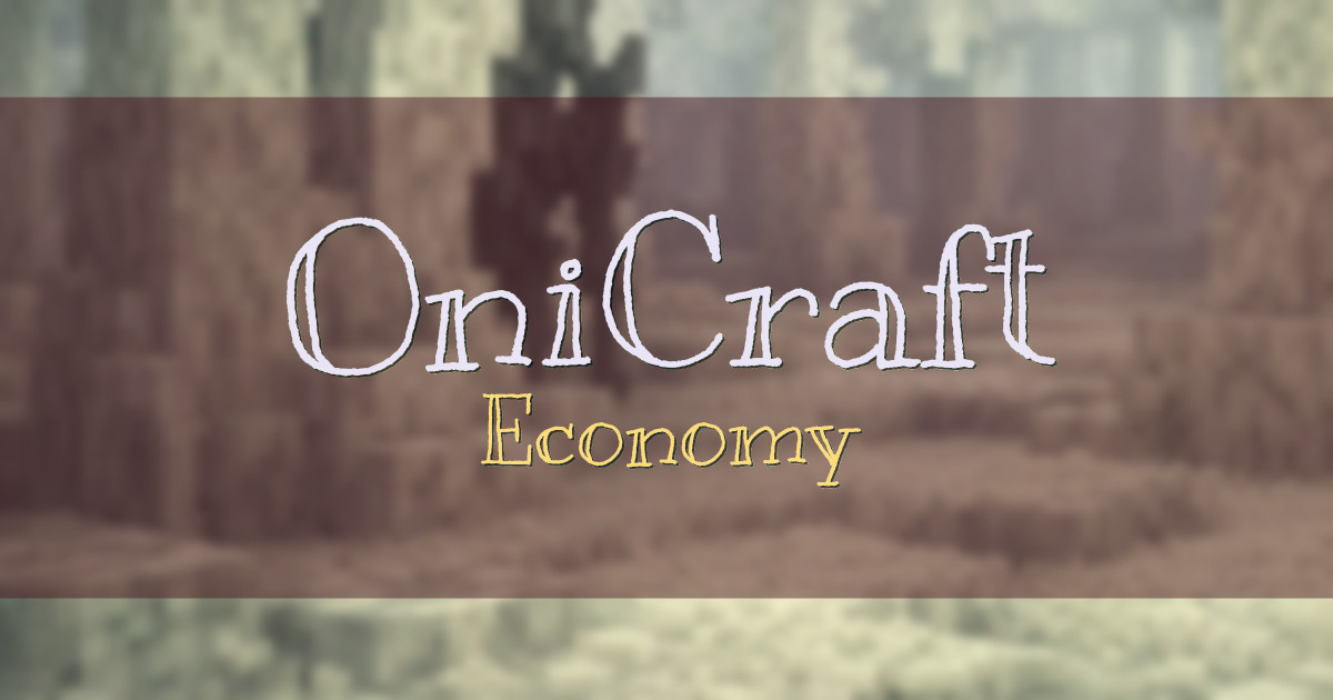 OniCraft Economy Minecraft server