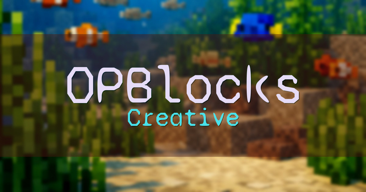 OPBlocks Creative Minecraft server