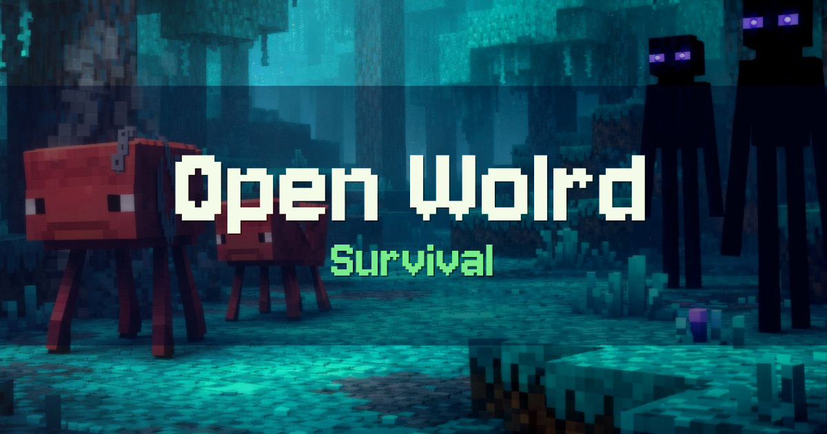 Open Wolrd Survival Minecraft server