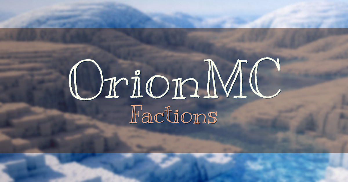 OrionMC Factions Minecraft server