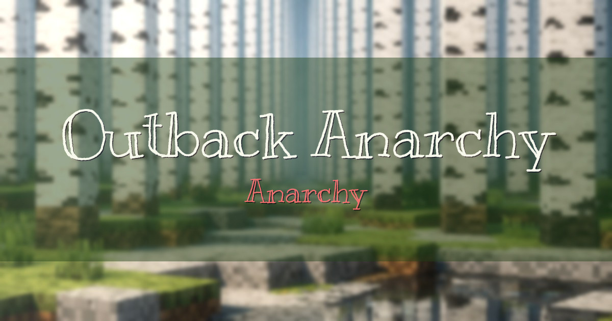 Outback Anarchy PvP Minecraft server