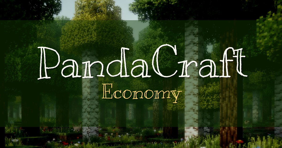 PandaCraft Economy Minecraft server