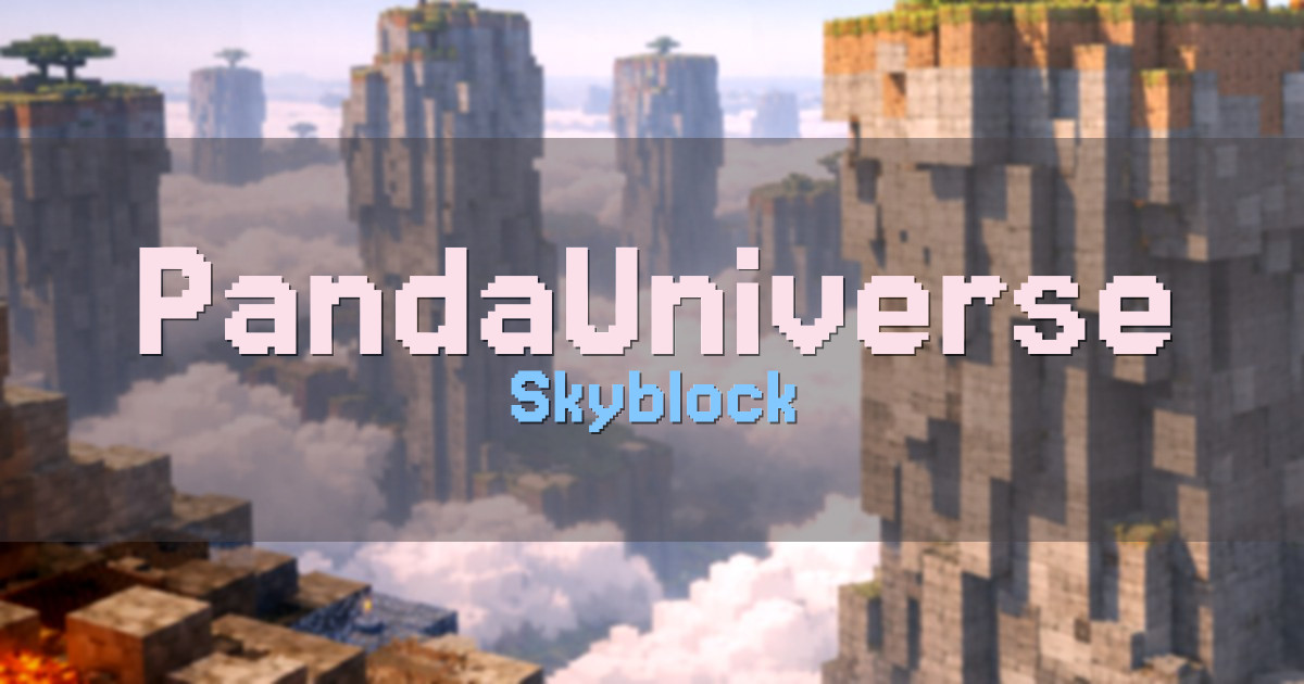 PandaUniverse Skyblock Minecraft server