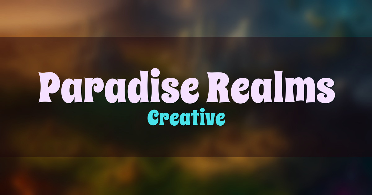 Paradise Realms Creative Minecraft server