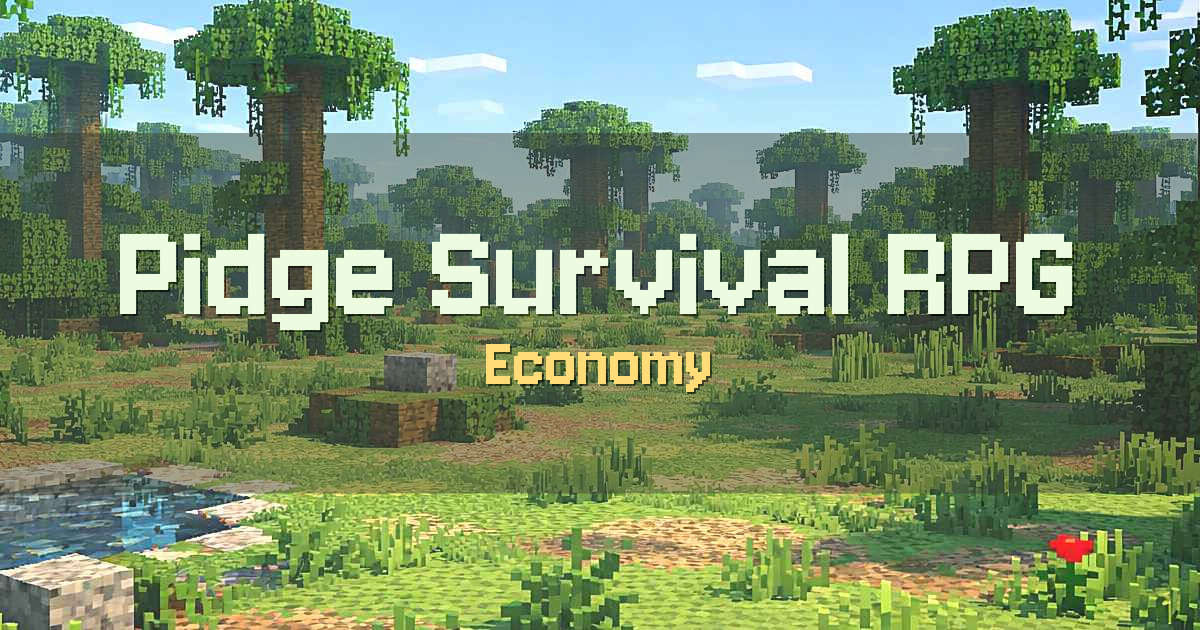 Pidge Survival RPG Economy Minecraft server