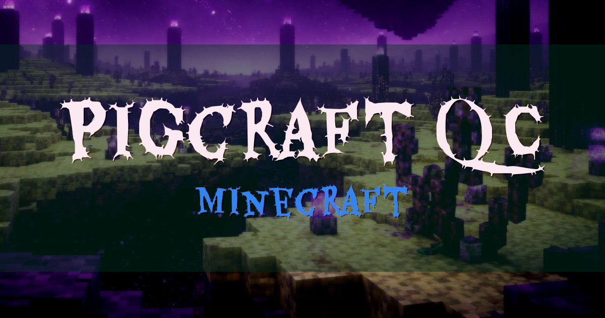 Pigcraft QC Minecraft server