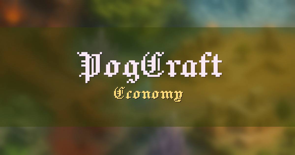 PogCraft Economy Minecraft server