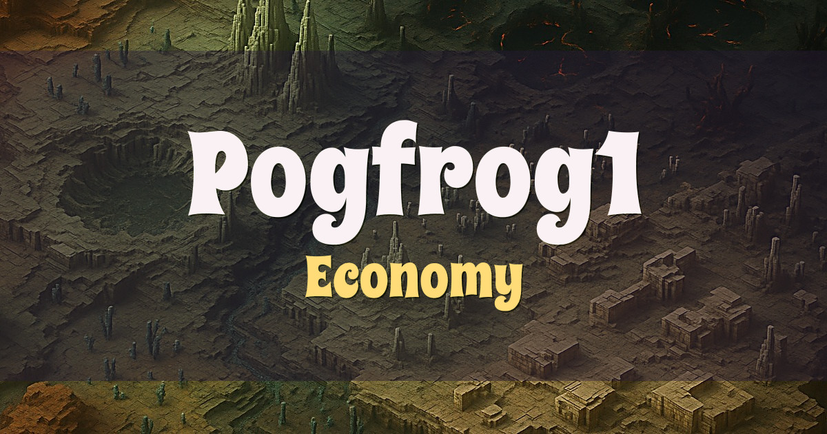 Pogfrog1 Economy Minecraft server
