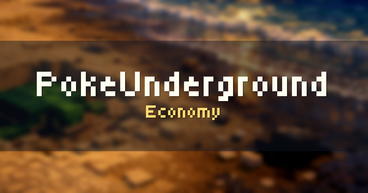 PokeUnderground Economy Minecraft server