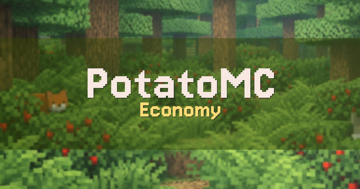 PotatoMC Economy Minecraft server