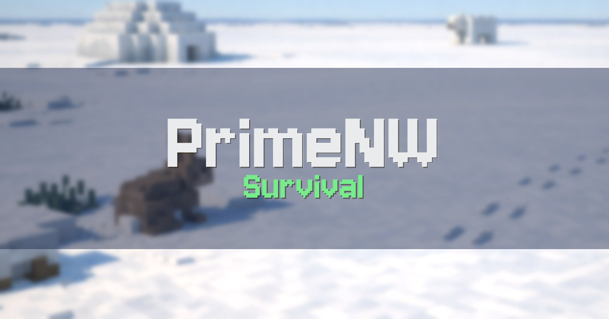 PrimeNW Survival Minecraft server
