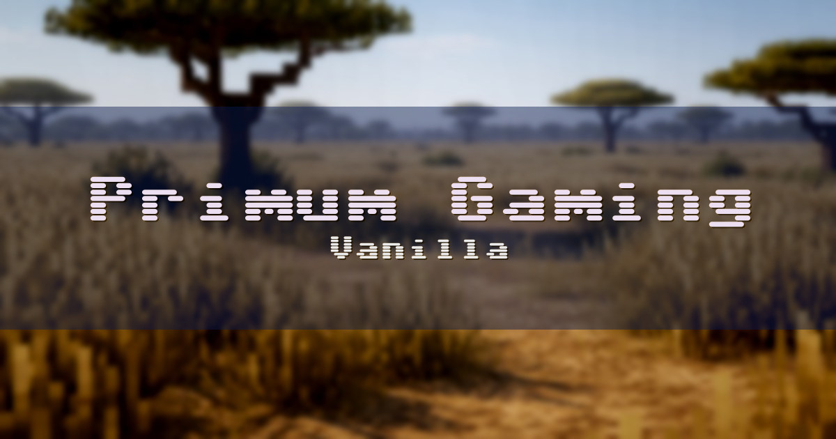 Primum Gaming Vanilla Minecraft server