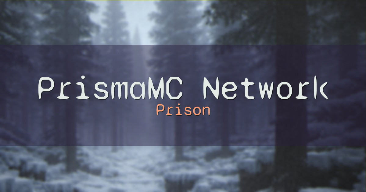 PrismaMC Network Prison Minecraft server