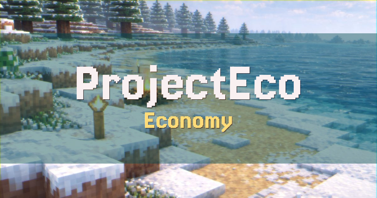 ProjectEco Economy Minecraft server