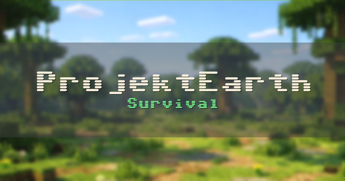ProjektEarth Survival Minecraft server