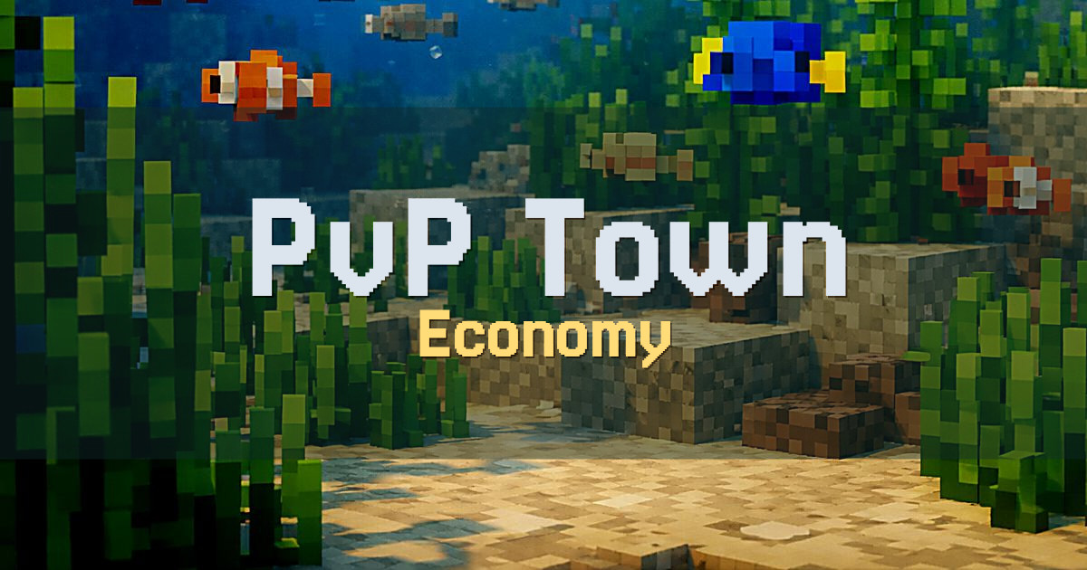 PvP Town Economy Minecraft server