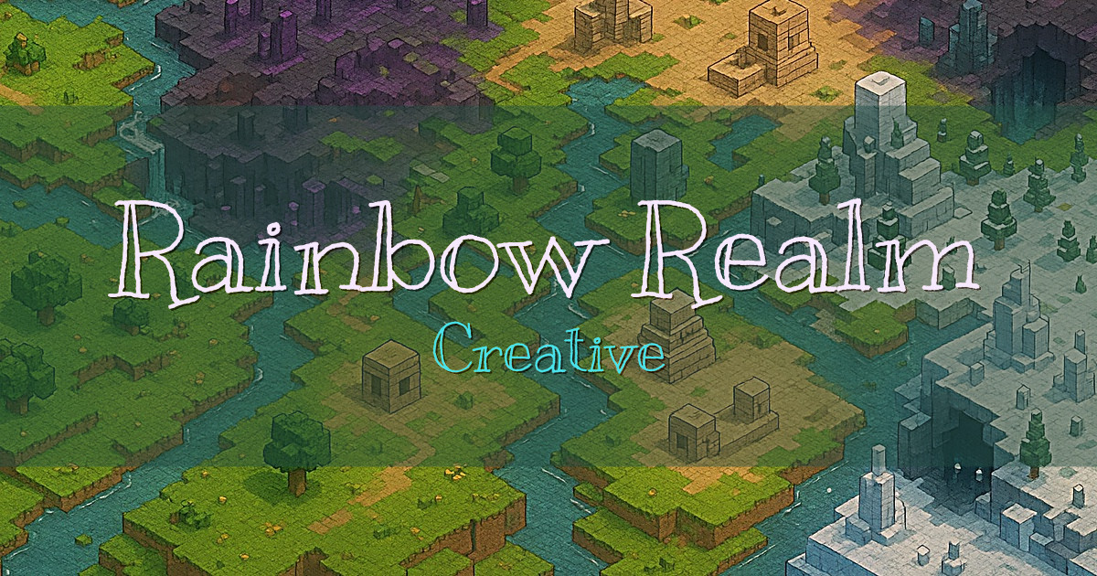 Rainbow Realm Creative Minecraft server