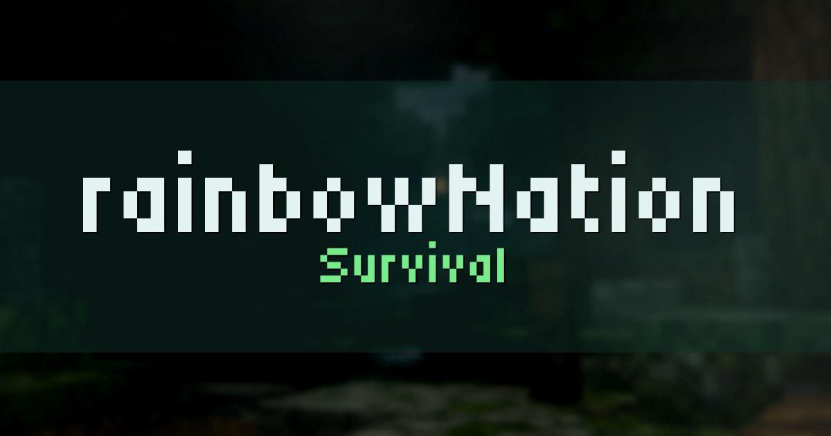 rainbowNation Survival Minecraft server