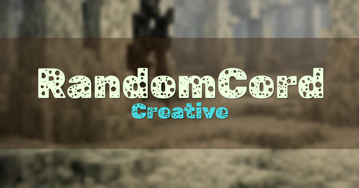 RandomCord Creative Minecraft server