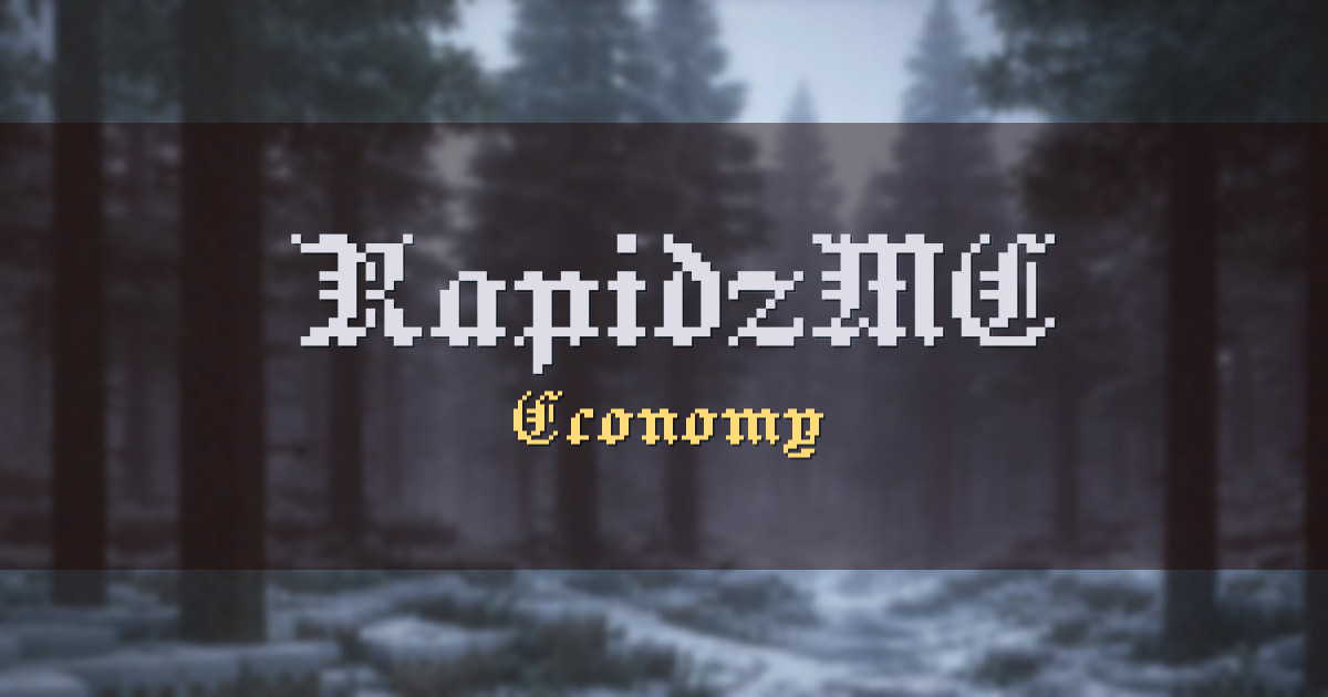 RapidzMC Economy Minecraft server