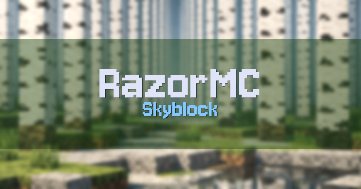 RazorMC Skyblock Minecraft server