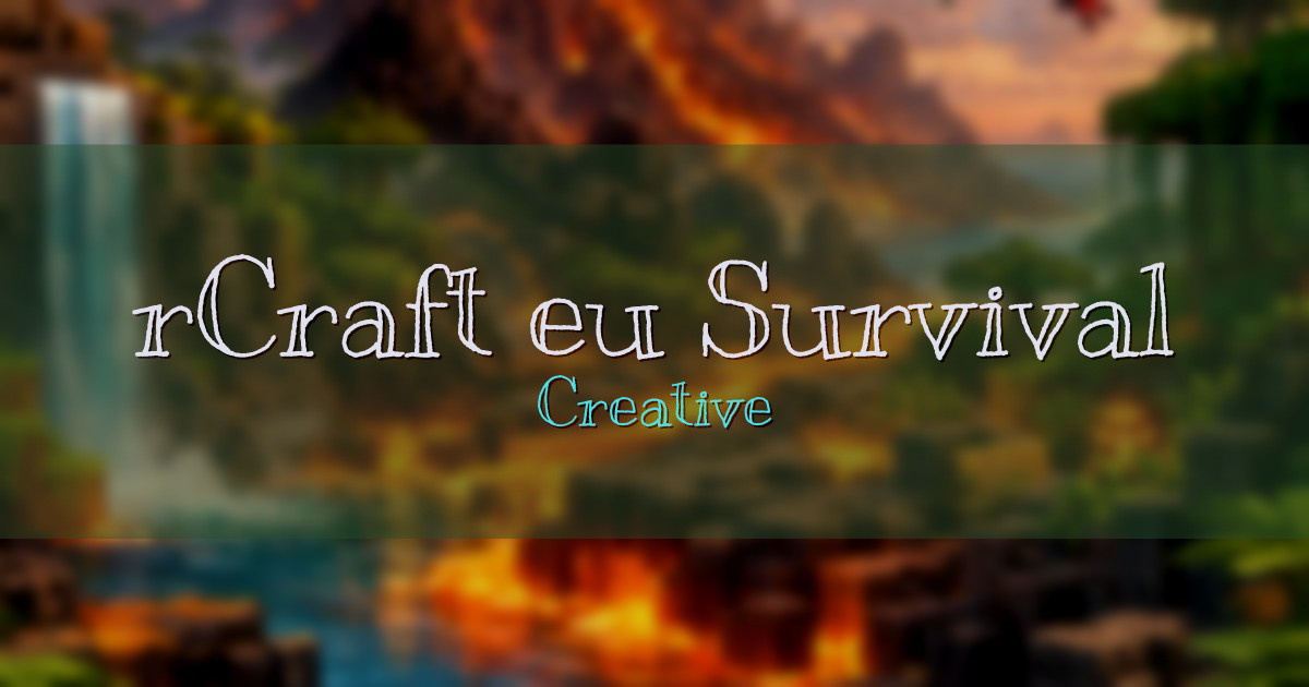 rCraft.eu | Survival/Creative | EU PvP Minecraft server