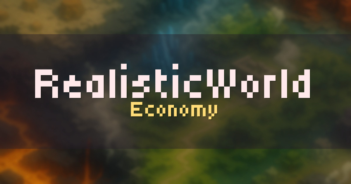 RealisticWorld Economy Minecraft server