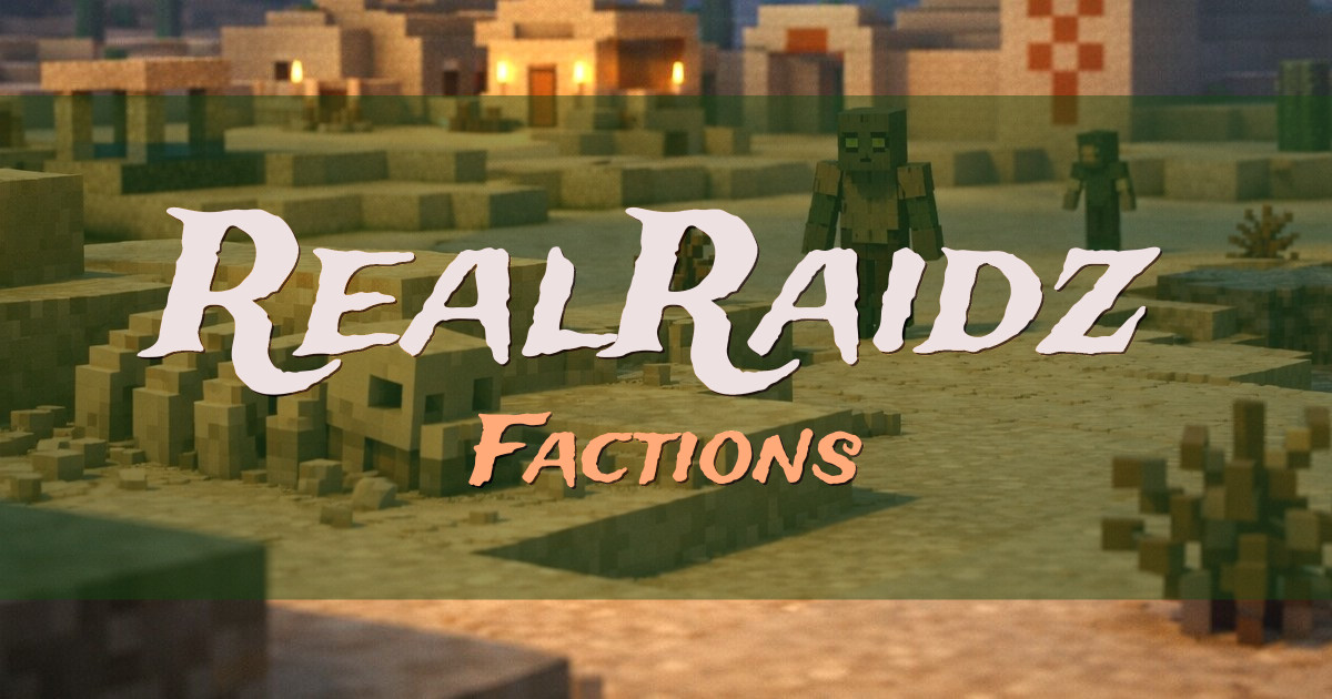 RealRaidz Factions Minecraft server